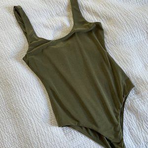 House of Harlow Revolve Wren Bodysuit Olive Green